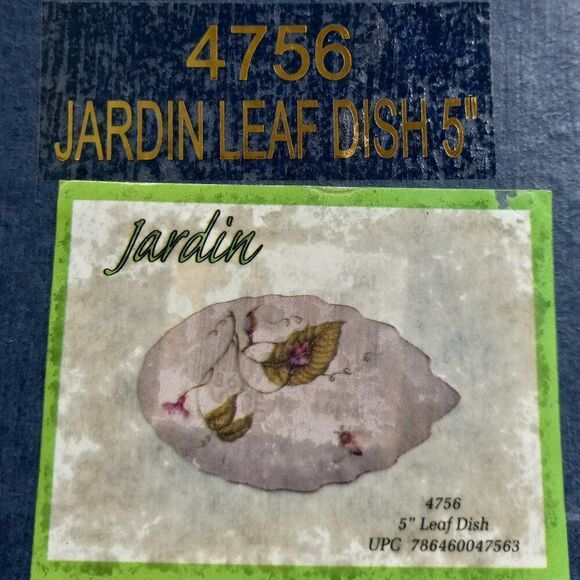 Vintage I. Godinger & Co. 4756 Jardin Leaf  Dish Cottagecore Grandmacore Kitsch - Picture 4 of 7